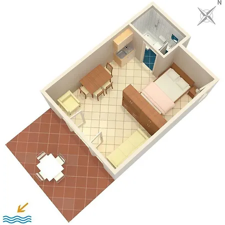 Studio Nemira 4834b דירה Gornji Dolac